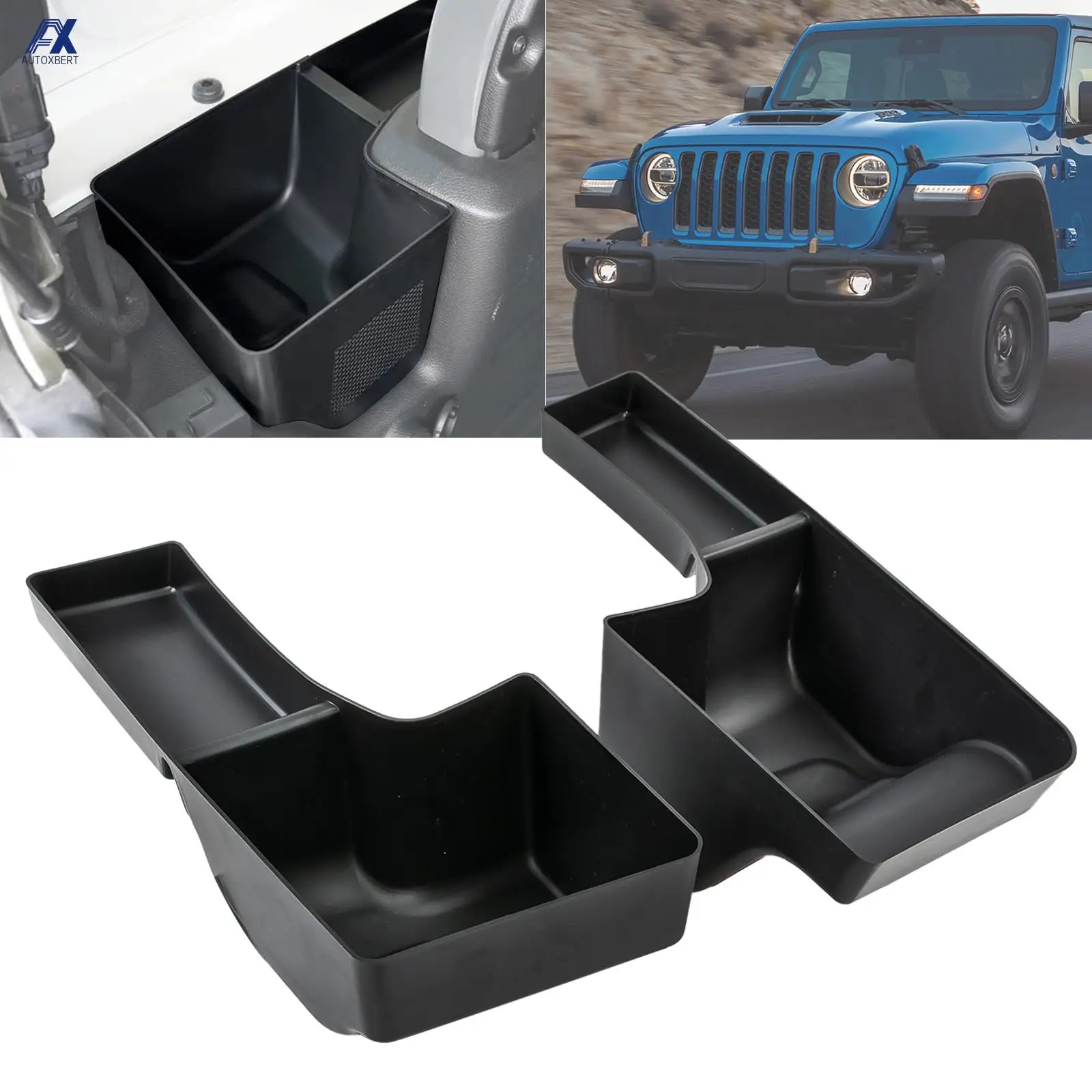 

Car Wheel Well Storage Cargo Trunk Organizer For Jeep Wrangler JL Rear Storage Bin Box Tray Accessories 2018 2019 2020 2021 2022
