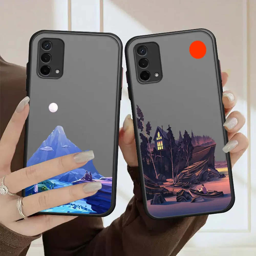 

Aesthetic Art Hand Painted Scenery Comic Case For OPPO A94 A93 A92 A92S A91 A83 A74 A73 A72 A71 A59 A57 A55 A54 A53 A39 A37 Capa