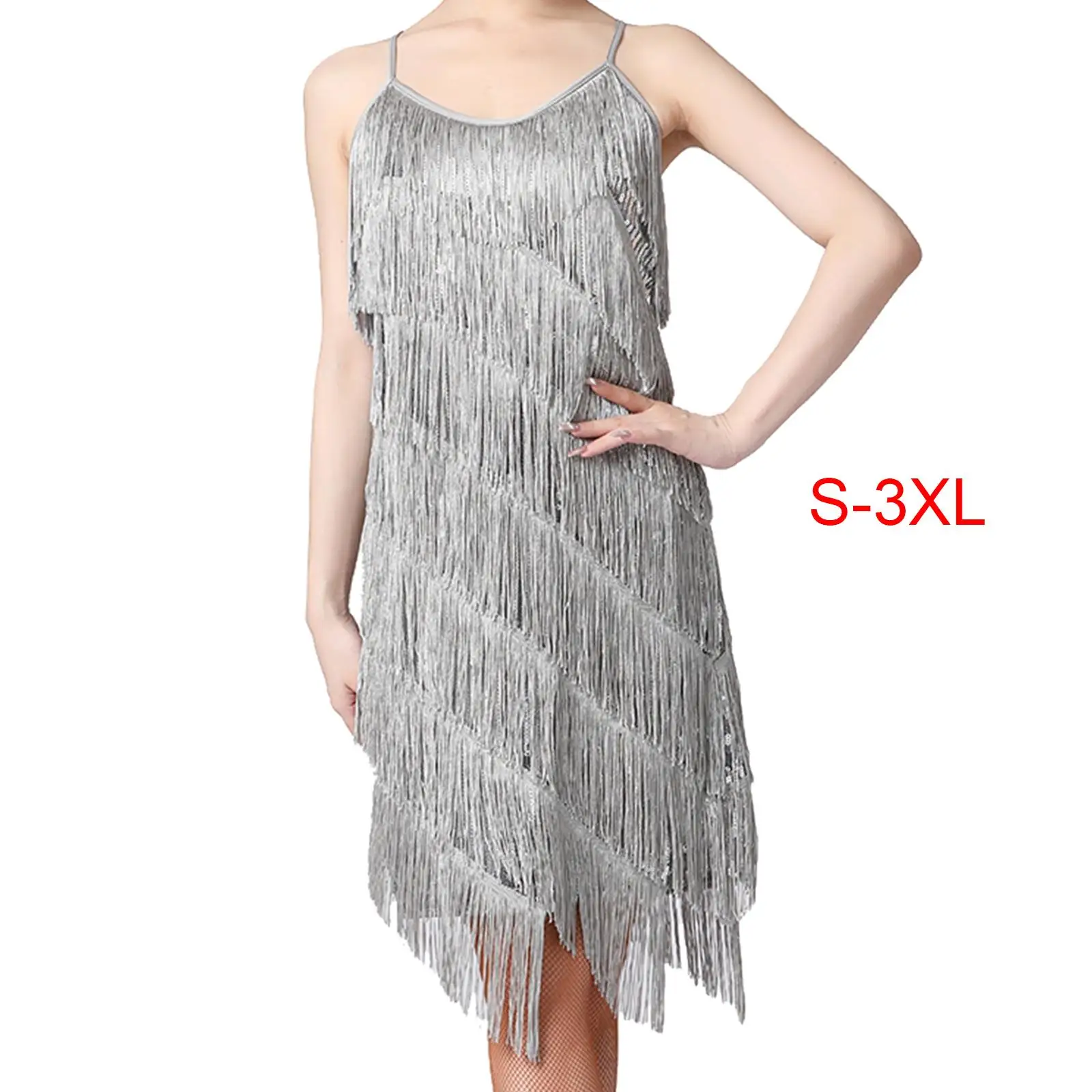 

Women's Flapper Dresses 1920S Dress Versatile for Club Ballroom Dancing Practice Performance Festival Theme Party