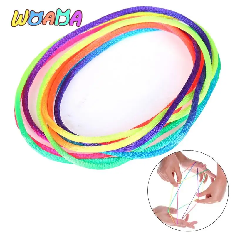 

Kids Rainbow Colour Fumble Finger Thread Rope String Game Developmental Toy Puzzle Educational Game for Children Kids