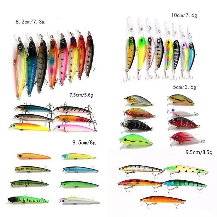 

YH84 Good Quality Artificial Fishing Lure Bait Set 43pcs