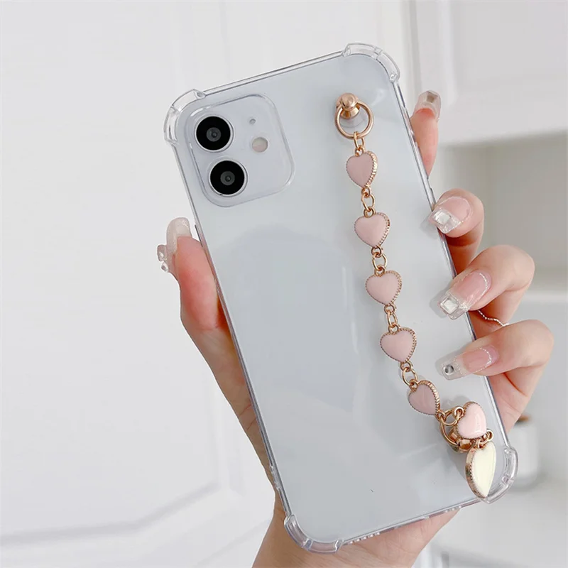 transparent bracelet soft case for moto g 5g plus pure fast for moto g stylus 5g play power 2021 2022 mobile phone cover free global shipping