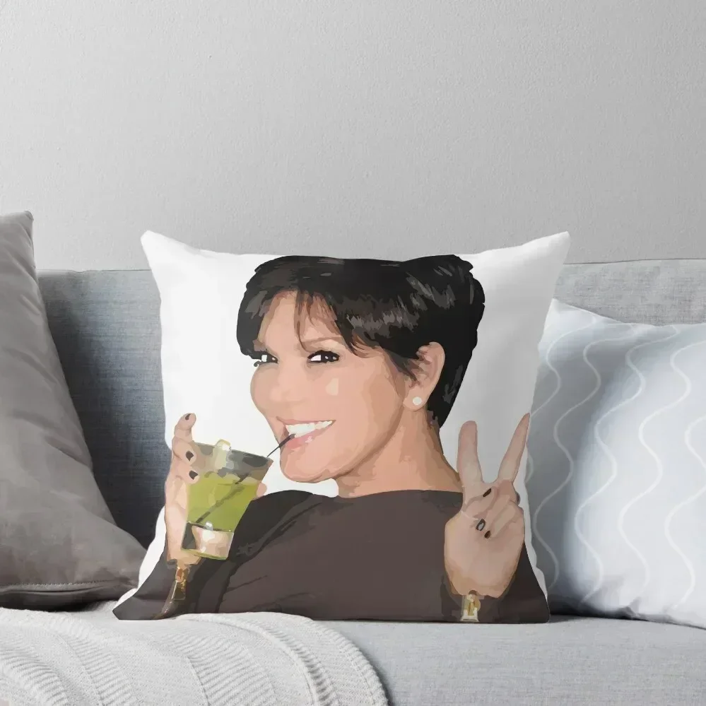 Наволочка Крис Дженнер новогодняя 30x30 см