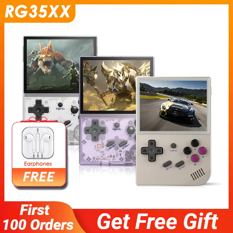 

ANBERNIC RG35XX Mini Retro Handheld Game Console Linux System 3.5-inch IPS 640*480 Screen Game Player Children's Gifts Christmas