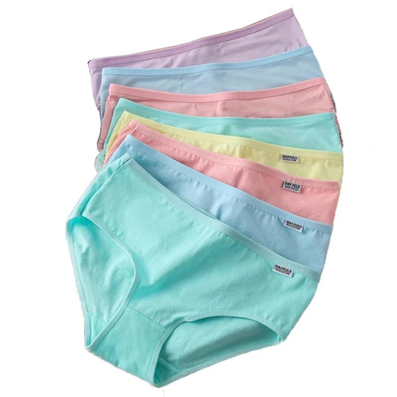Women’s Panties Large Size Breathable Cotton Panties: 7-Piece Set of Sexy, Soft Lingerie for Women – Cute Solid Colors Women’s Panties Large Size Breathable Cotton Panties: 7-Piece Set of Sexy, Soft Lingerie for Women – Cute Solid Colors