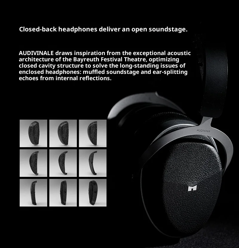 Фото Распродажа Hifiman Audivina Le Проводная HIFI-гарнитура Полноразмерные накладные плоские наушники с диафрагмой Закрытый мониторинг Аудио Подарок №2