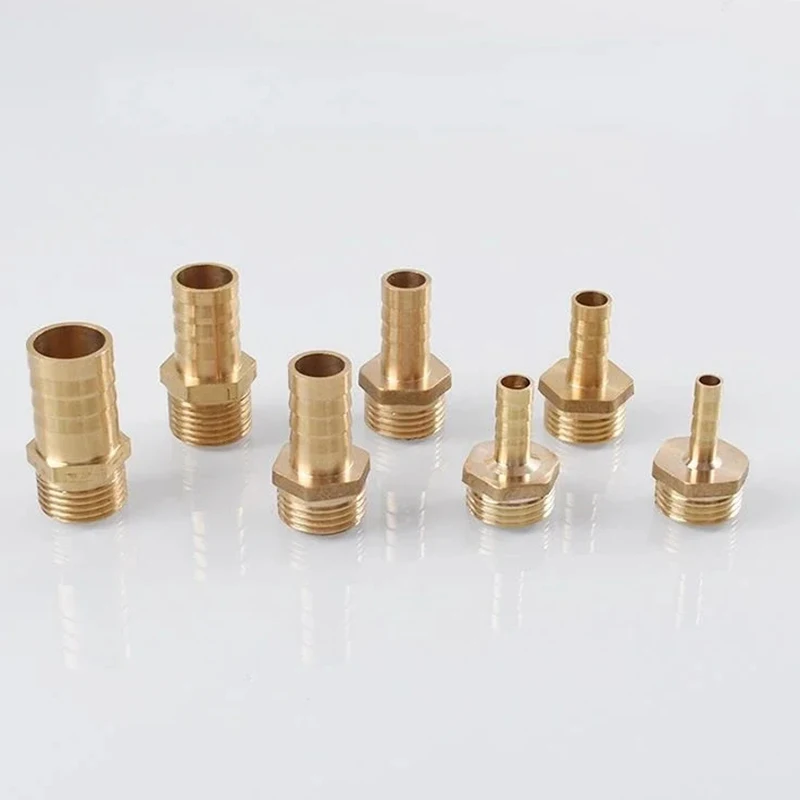 Латунный фитинг для труб 6/8/10/12/14/16 мм зазубристый хвост шланга 1/8 дюйма 1/4 3/8 разъем
