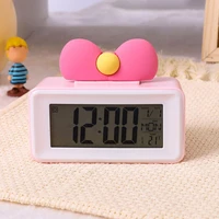 table clock soft backlight battery operation large screen touch button table clock led clock for bedroom
