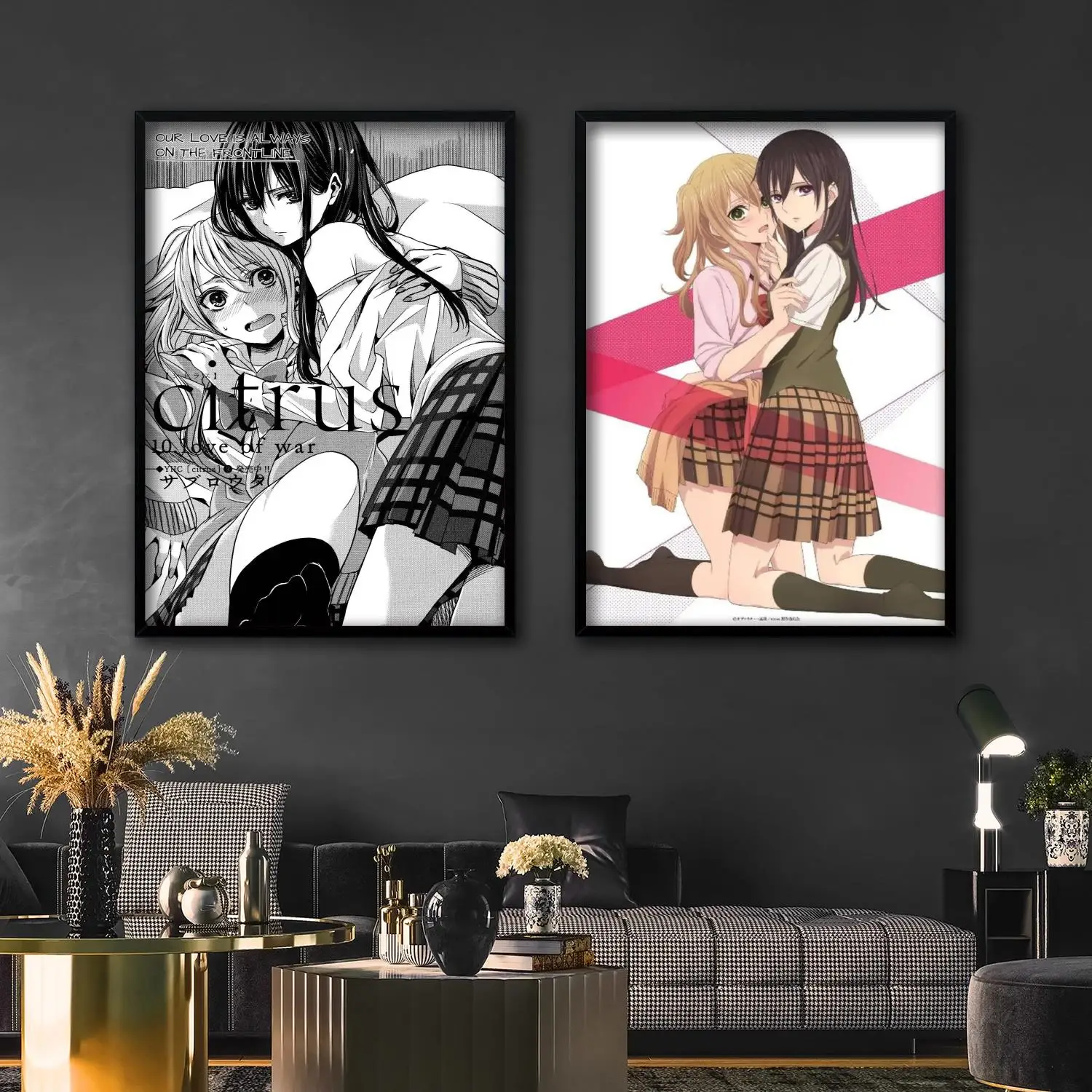 

manga yuri citrus poster Decorative Painting Canvas 24x36 Poster Wall Art Living Room Posters Bedroom Painting