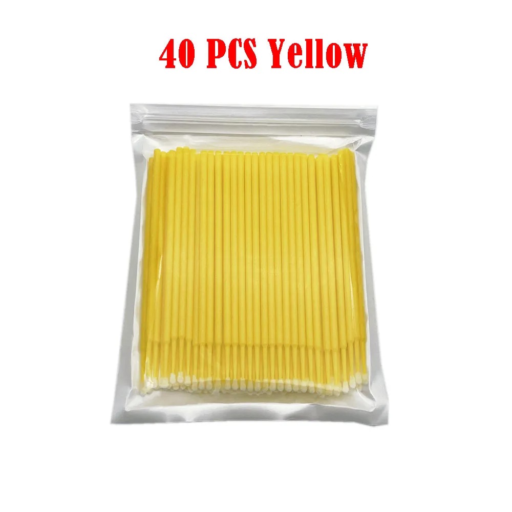 100 шт./бутылка одноразовые аппликаторы для микрокистей