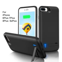 wireless battery charger case for iphone 6 6s 7 8 plus external portable mobile phones housing for powerbank charger cover