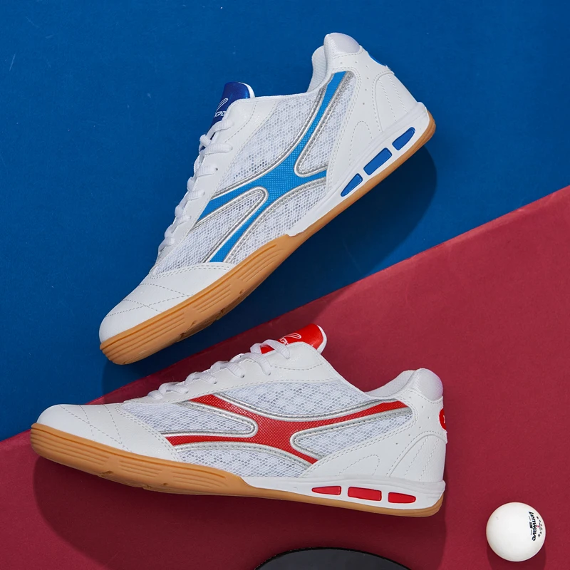 Professional Table Tennis Shoes Men's Summer Mesh Breathable Table Tennis Training Shoes Size 39-47 Non-slip Tennis Sneakers Men