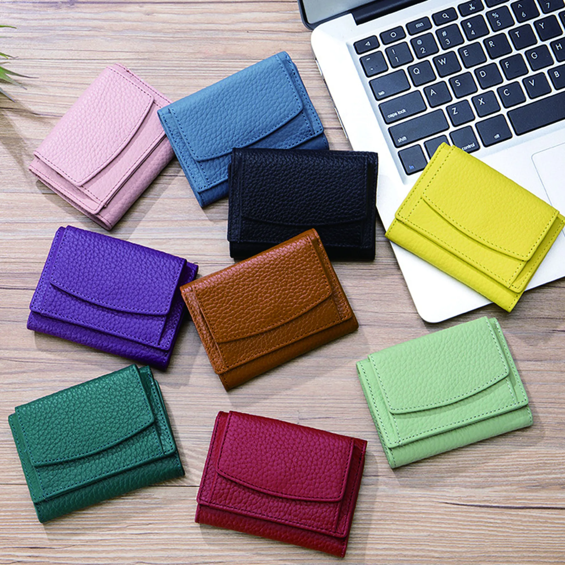 

Wallet Small Top Leather Wallet 2022 Ladies Card Holder Clutch Leather Japanese Mini Short Card Holder