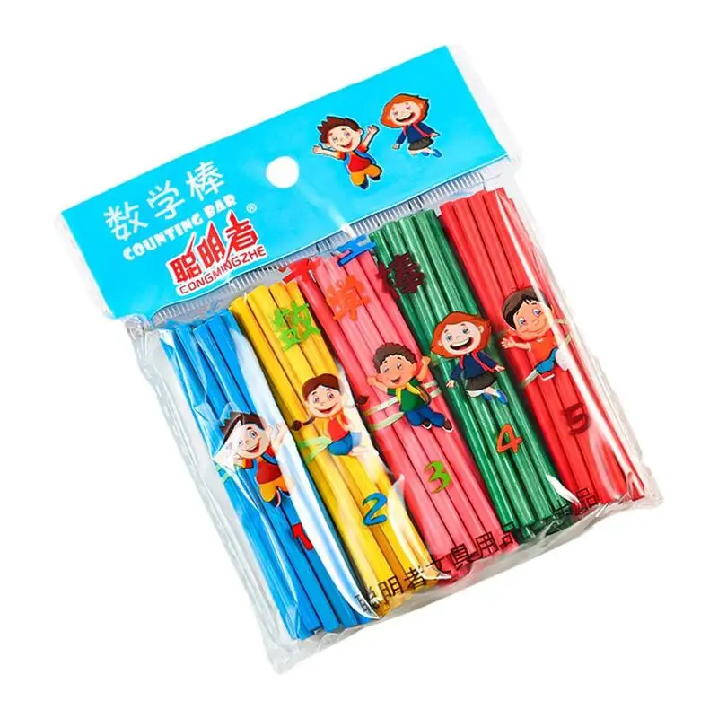 

Math Manipulatives Kindergarten 100 Pcs Educational Wooden Rods Math Educational Toy Counting Number Sticks For Homeschool