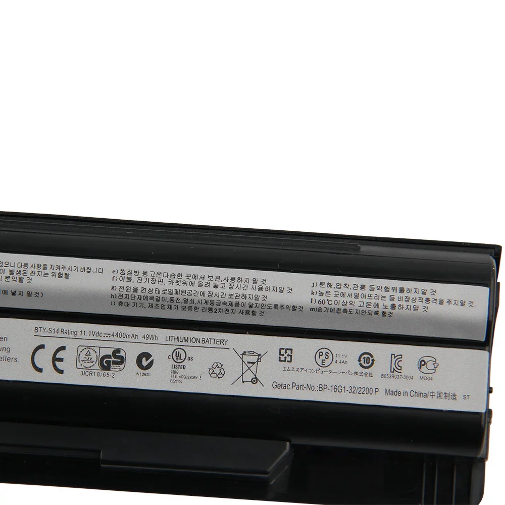 Сменный аккумулятор BTY-S14 BTY-S15 для MSI GE60 GE70 CR650 FR600 E1315 E1312 FR700 FX700 перезаряжаемый 4400