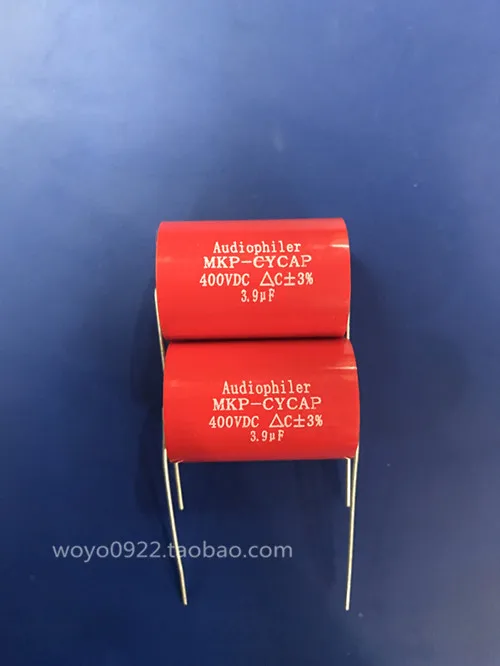 

3.9uf 400V MKP/audio capacitor through-heart capacitor audio dedicated non-polar capacitor 6PCS