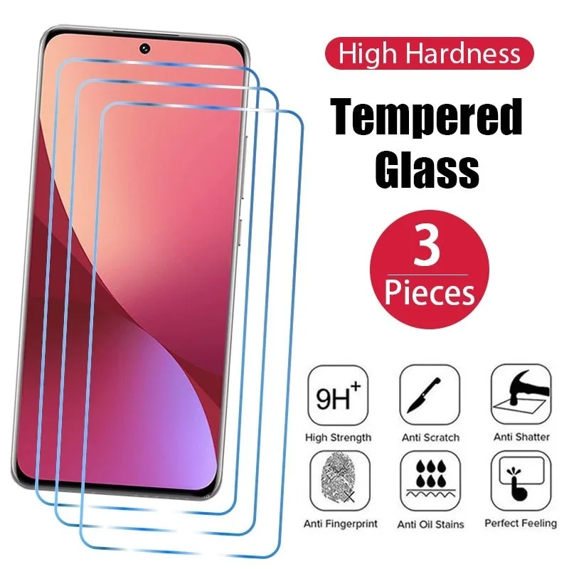 

3Pcs Screen Protector for Xiaomi Mi 11 10 10T Lite 11T 9T Pro A3 Protective Glass for Poco F3 F2 M3 X3 NFC X4 GT 5G C31 Glass