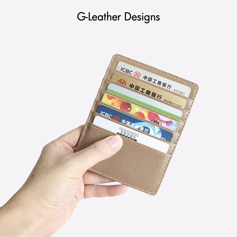 Ultra-thin Style Genuine Sheep Leather Card Holder Fashion Mini Short Men Women Wallet 12 Bits Credit Card Case Purse