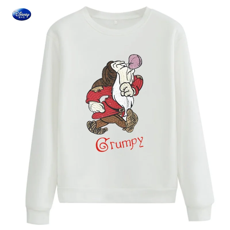 

Autumn Winter Disney Anime Snow White Grumpy Dwarf Funny Sweatshirt for Women/Men Long Sleeve 90s Aesthetic Polerones Y2K Tops