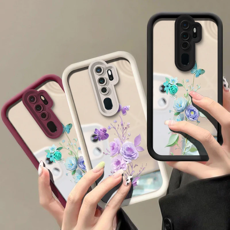 Милый чехол с цветочным принтом бабочки для Vivo X70T X23 X21S X100S Pro X70 X60 X100 X90 X80