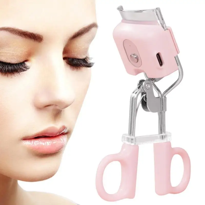 

Eyelash Curlers Long Lasting Eyelash Warmer Curler 3.7V Eyelash Makeup Tool 3 Gears Natural Curling Eye Lashes With Silicone Pad