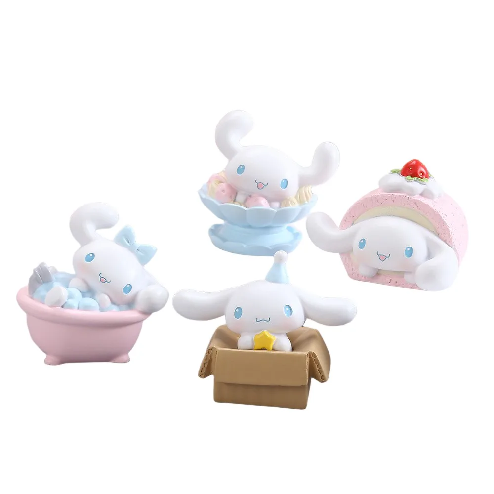 

Sanrio Cinnamoroll Hello Kitty Cute Ornaments Automobile Interior Decoration Resin Crafts Birthday Gift for Children Anime