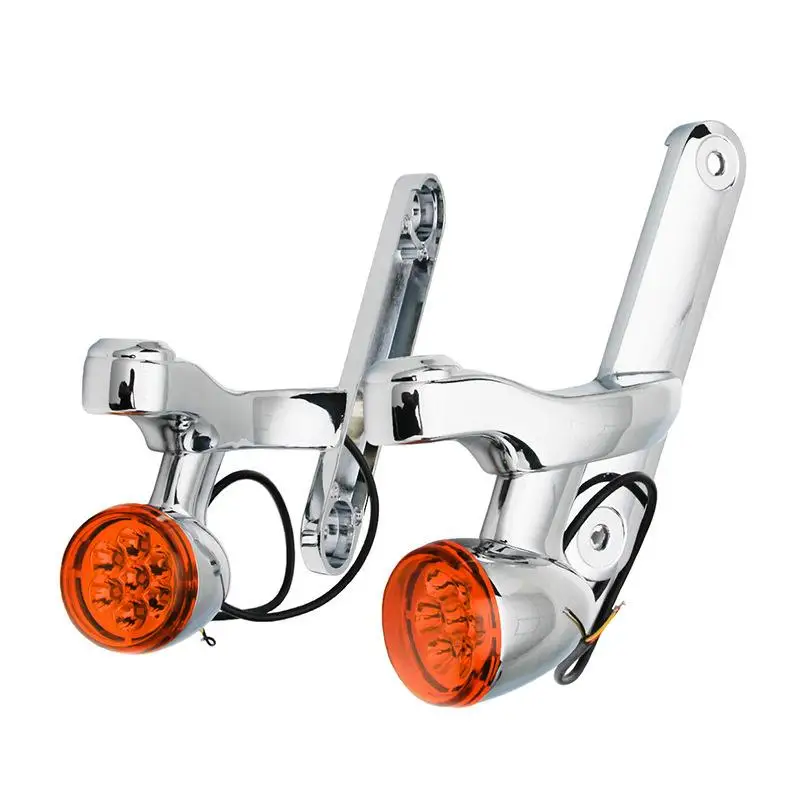 Motorcycle LED Auxiliary Spot Fog Lamp Passing Turn Signal Light with Bracket For Harley for Electra Glide/Road King/FLHXXX |