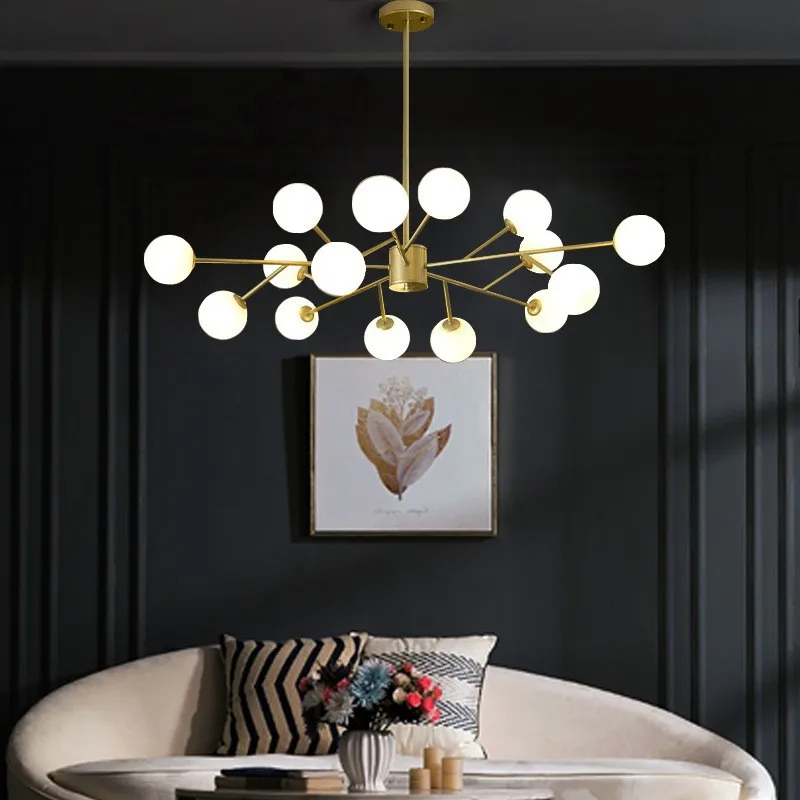 Подвесной светильник для гостиной современный и атмосферный скандинавский