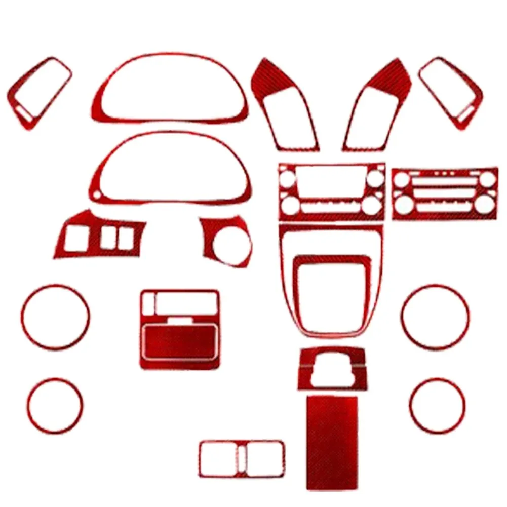 

Красные наклейки из углеродного волокна, накладка на чехол для Lexus RX300 1998, 1999, 2000, 2001, 2002, 2003, декоративные аксессуары для салона автомобиля
