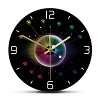 spectrum eye sign modern design wall clock for doctor clinic office opticianry iris wall decor ophthalmology silent sweep clock