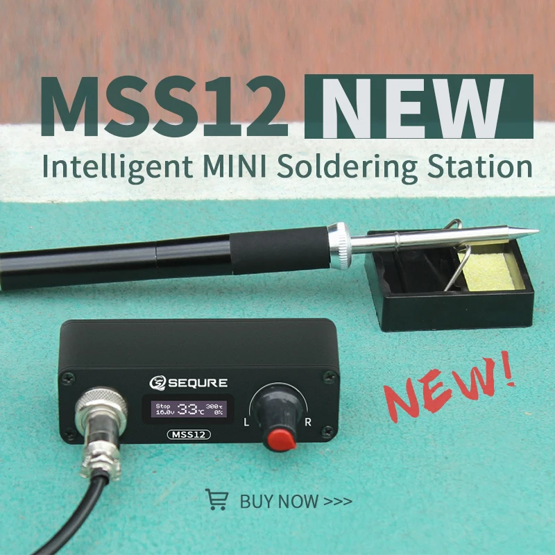 MSS12 OLED Mini Soldering Station With T12 Soldering Iron Tips 24V Digital Portable Electronic Welding Pen SEQURE