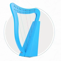 design harp toys blue 16 string music instrument special chinese upright piano ethnic harp adults instrumento music string gift
