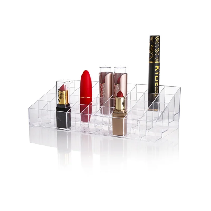 Cosmetic Organizer Desktop Storage Box Compartment Acrylic