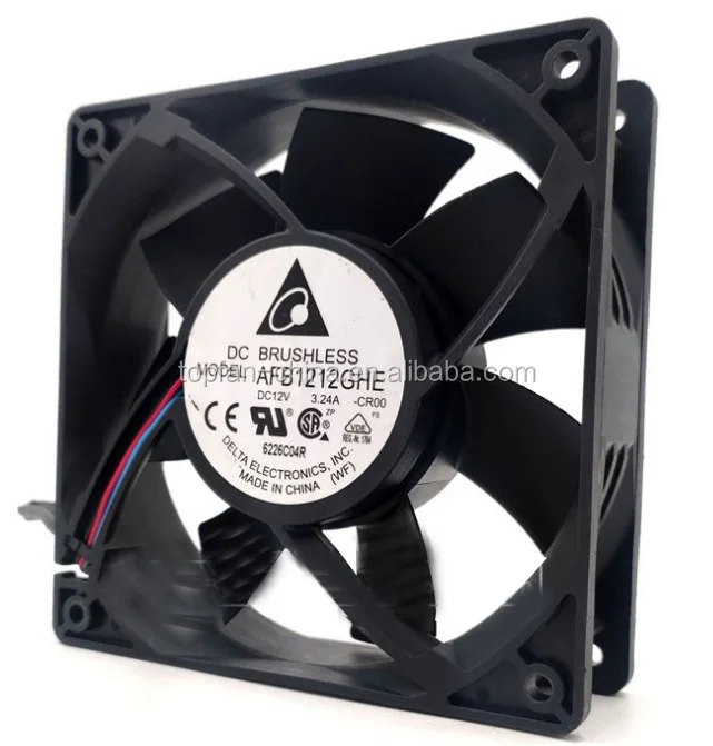 

AFB1212SHE/AFB1224SHE/AFB1248SHE 12V/24V/48V Delta Fan 120MM With PWM FG RD Function