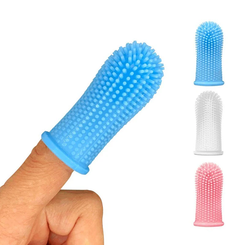

Dog Toothbrush Finger Silicone Pet Toothbrushes Cat Puppy Teeth Oral Care Household Cleaning Tools Dog Accessories Pet Supplies