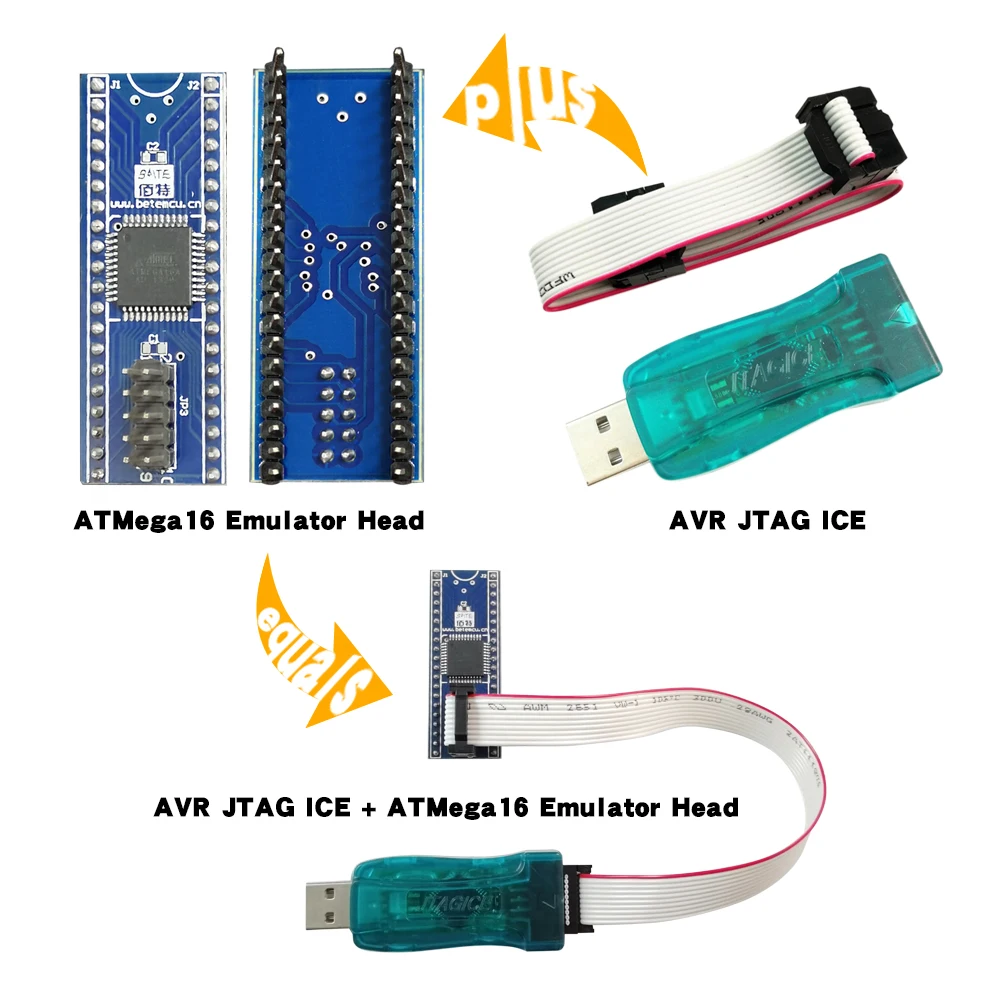 AVR USB-эмулятор программатор-отладчик JTAG ICE для Atmel + ATMEGA16 Simulation Head