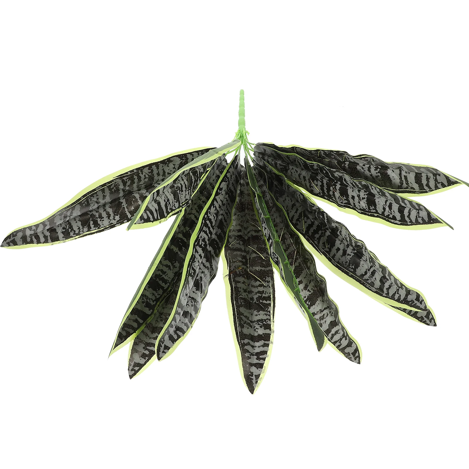 

Leaf Fake Potted Simulation Green Plants Artificial Sansevieria Adornments Faux Bonsai