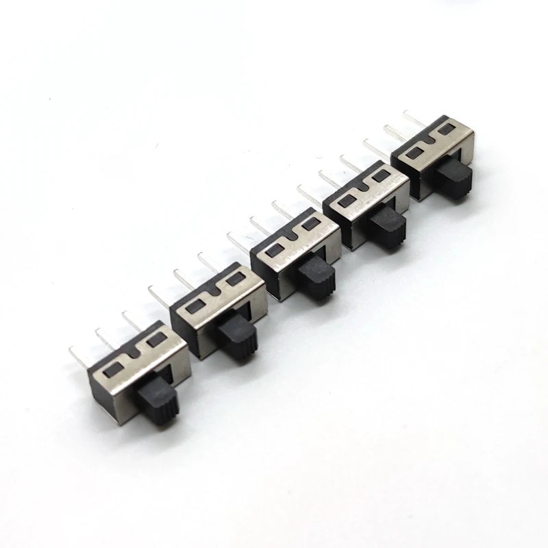 

10 шт. SS12D10 SS12D11 тумблер 3 контакта прямые/изогнутые ножки 1P2T Ручка Высота 5 мм расстояние 4,7 мм 3A 250 В SS12D10G5