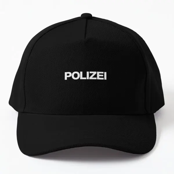 Бейсболка Polizei кепка женская шапка с принтом Снэпбэк Кепка от солнца черная