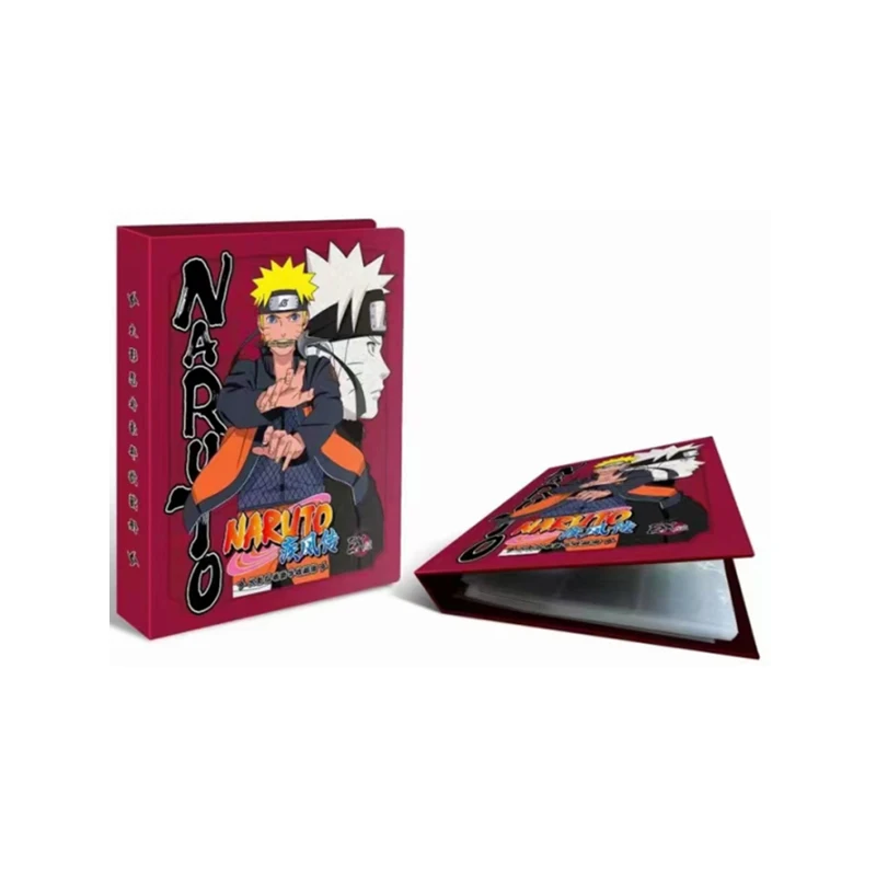 

Kayou Naruto Binder Includes 4 PR Anime Cards Uchiha Sasuke Uzumaki Naruto Hatake Kakashi Luxury Rare Limited Collection Book