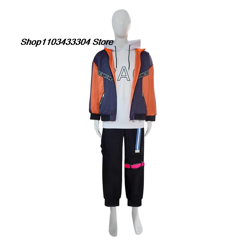 Project Sekai Colorful Stage Shinonome Akito Косплей Костюм Парик PJSK Vivid BAD SQUAD DOGS Одежда Аниме Костюмы