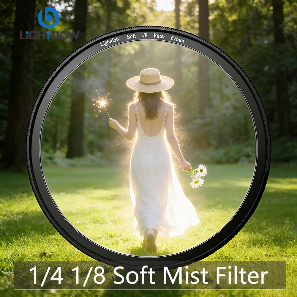 Lightdow White Soft Lens Filter 1/4 1/8 Fit 52 55 58 62
