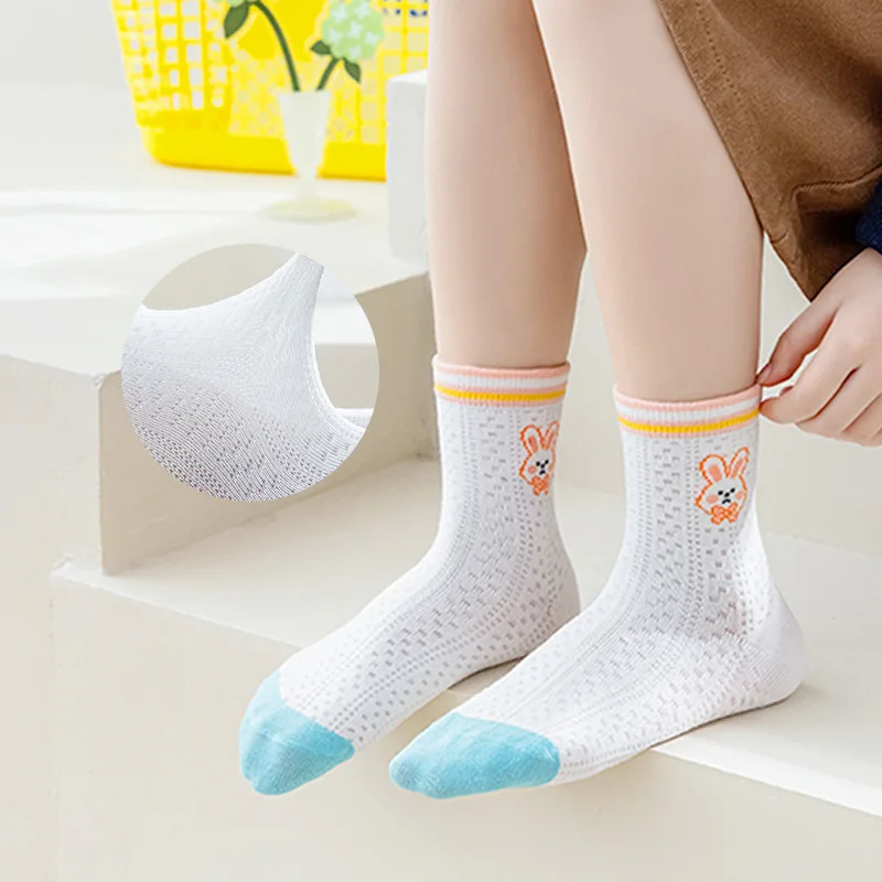 

5 пар/партия, детские летние хлопковые носки