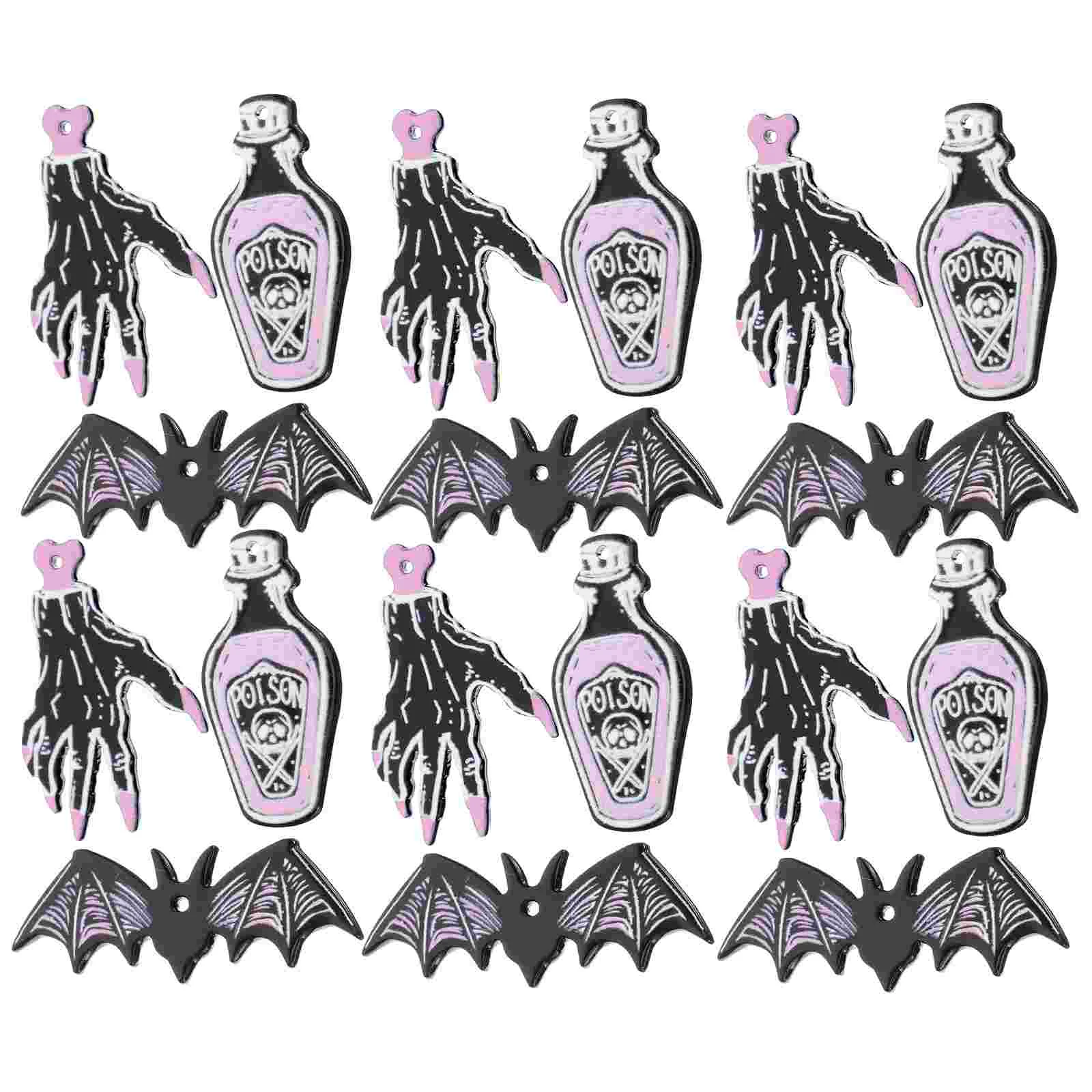 

30Pcs Halloween Charms Halloween Element Pendants Jewelry Charms DIY Earrings Accessories