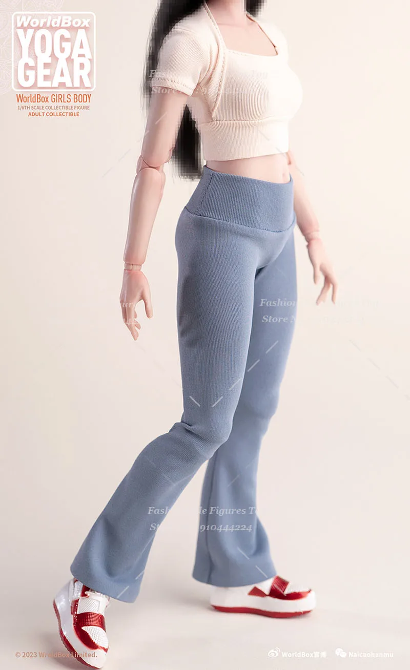 Worldbox 1/6 Женская футболка-солдат эластичные спортивные топы леггинсы для йоги