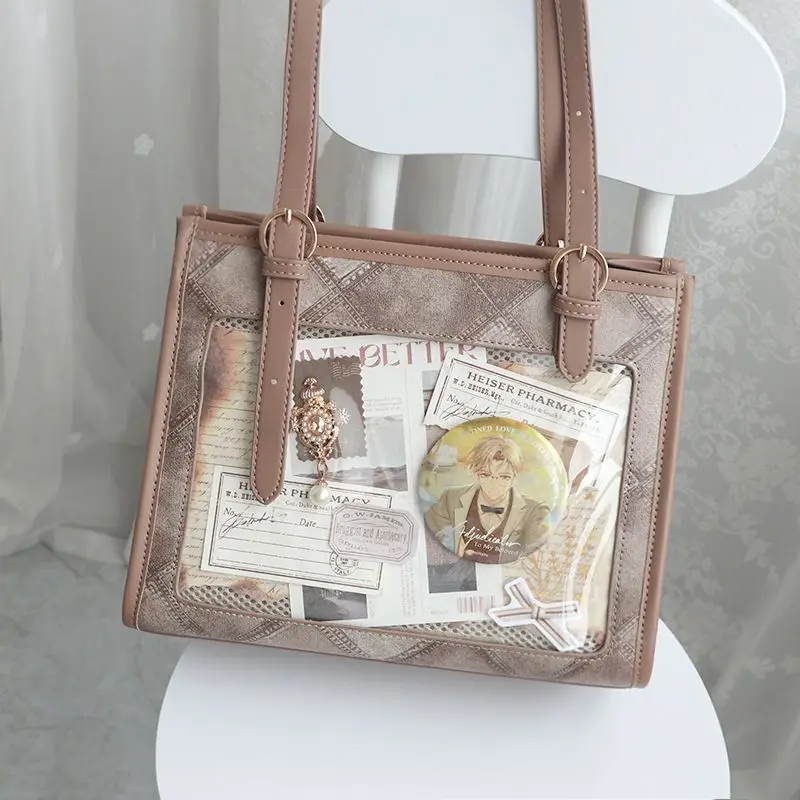 Richme Harajuku Women Ita Bags Fashion Trend New Japanese Style Crossbody Shoulder Bags Subculture Transparent Bolso Mujer