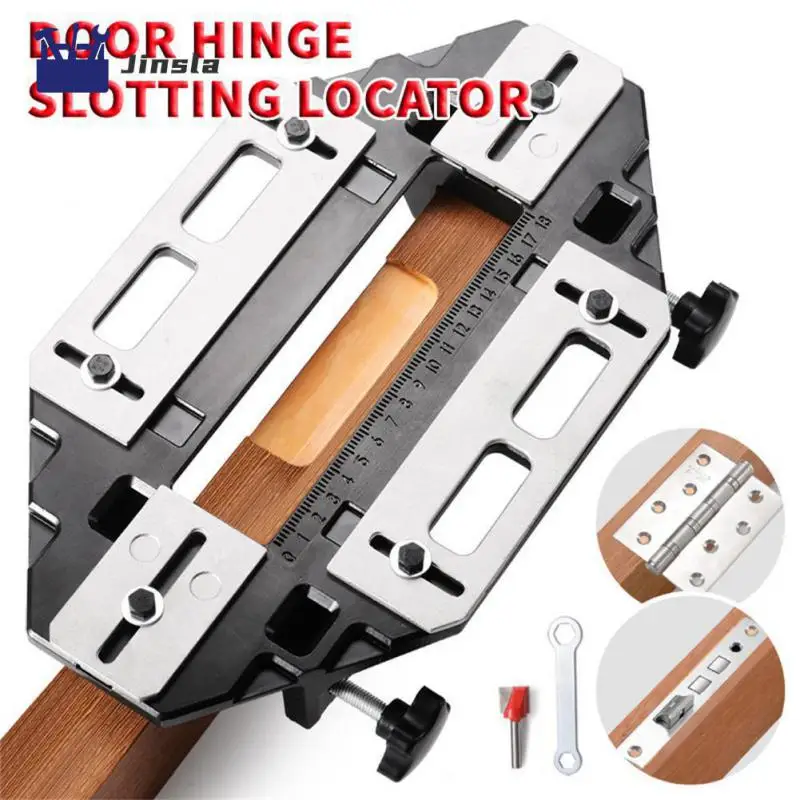 

Gate Hinge Drill Bits Adjustment Wrench Durable Door Hinge Jig Trimming Machine Cutter Aluminum Alloy Wear-resisting