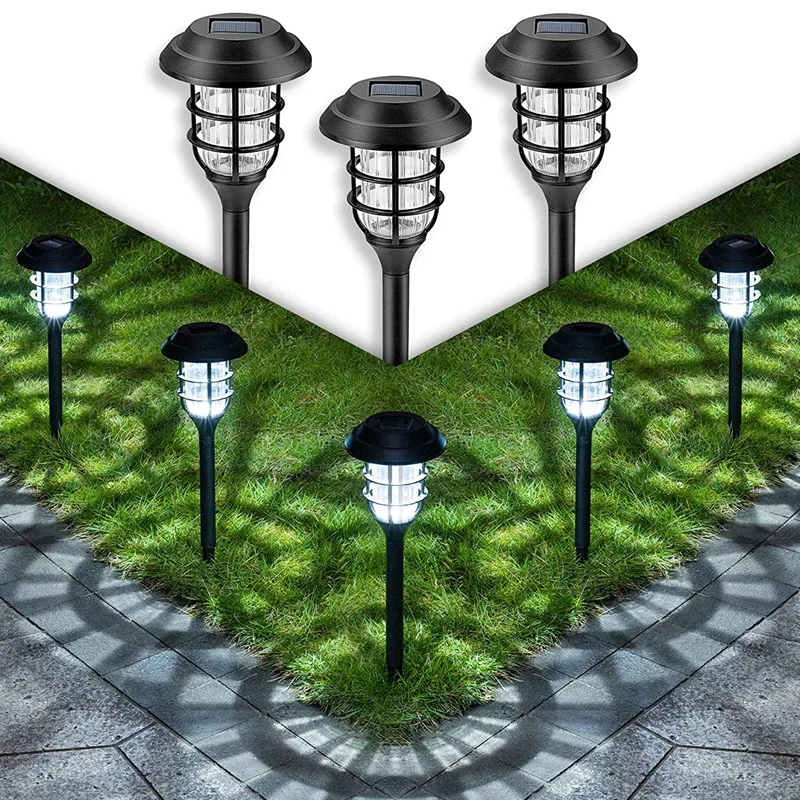 

Promotion! Solar Pathway Lights Outdoor, 8 Pcs Solar Powered Yard Lights, Waterproof Led Solar Landscape Lights For Yard, Lawn