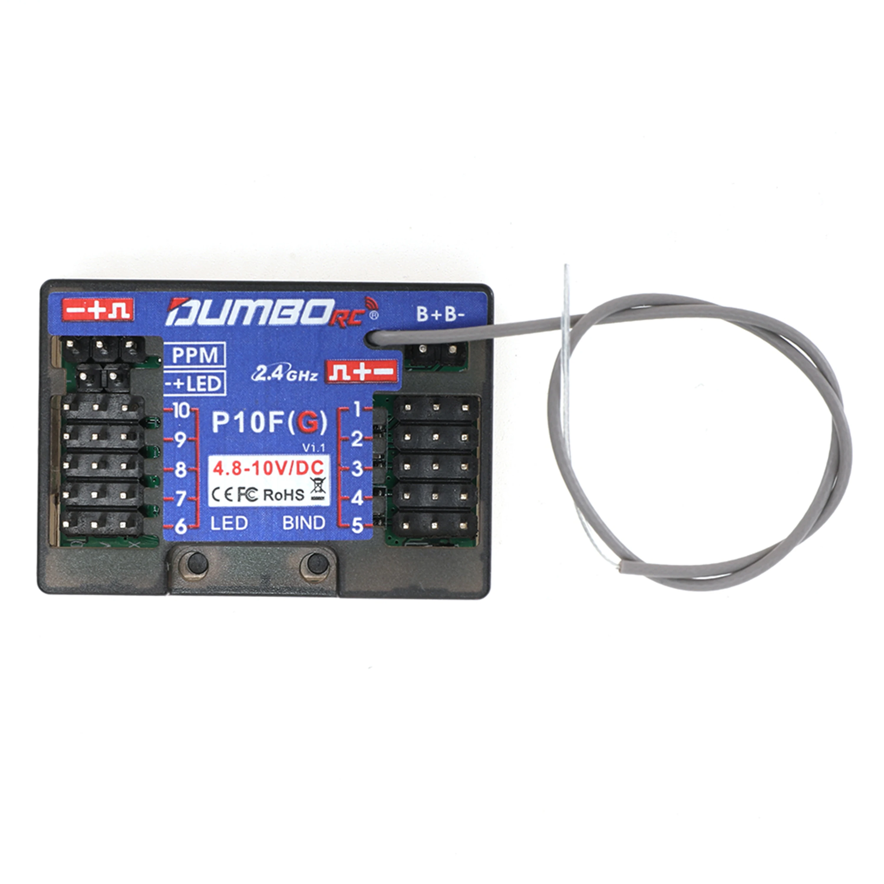 DUMBORC X6DC P10FG P4FMG P6FG MINI 4CH 6CH 10CH 10-канальный гироскопический приемник возврата напряжения для передатчика X4 X6 RC автомобиля лодка (art.: 3920cbb9bb2e9) - 3920cbb9bb2e9