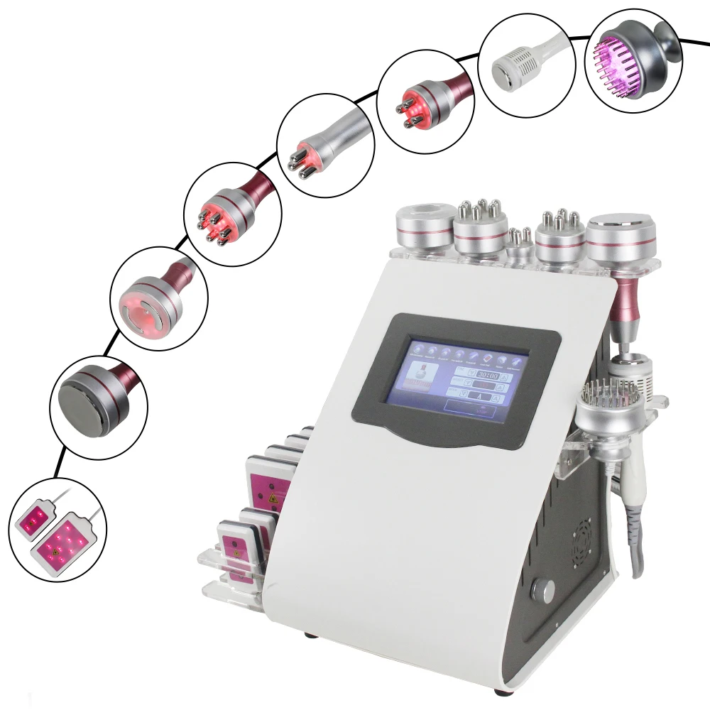 

9 In 1 Vacuum Cavitation Slimming Machine With Multi-function Body Shaping Lipo Pads Body Slimming Weight Loss Skin Lifting